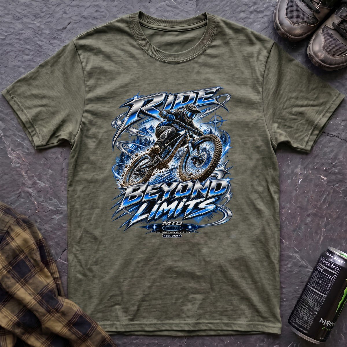 Ride Beyond Limits Retro Y2K T-Shirt - AspenCrestOutdoors