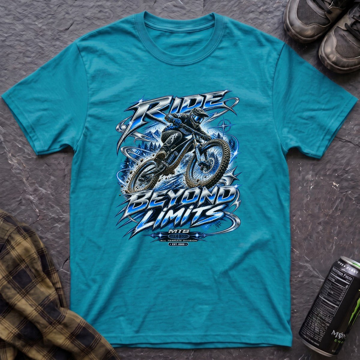 Ride Beyond Limits Retro Y2K T-Shirt - AspenCrestOutdoors