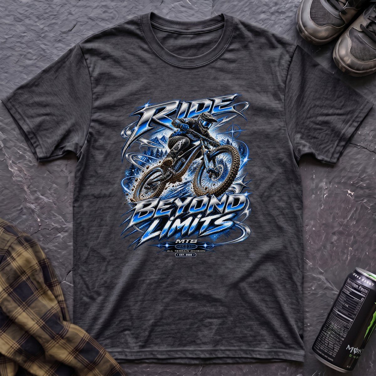 Ride Beyond Limits Retro Y2K T-Shirt - AspenCrestOutdoors
