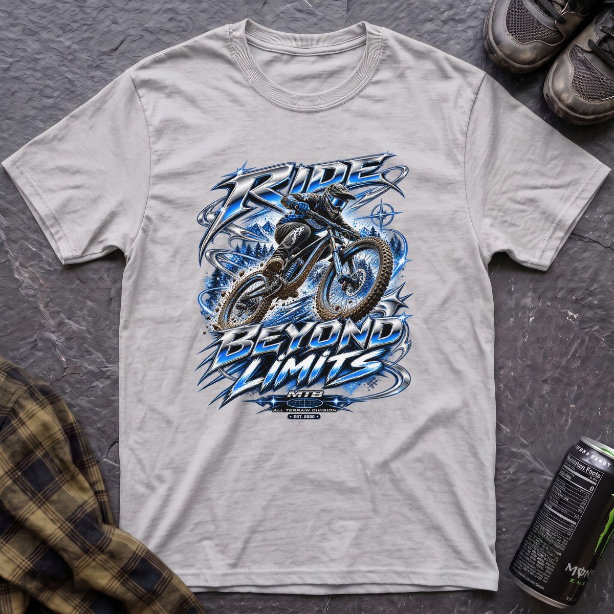 Ride Beyond Limits Retro Y2K T-Shirt - AspenCrestOutdoors