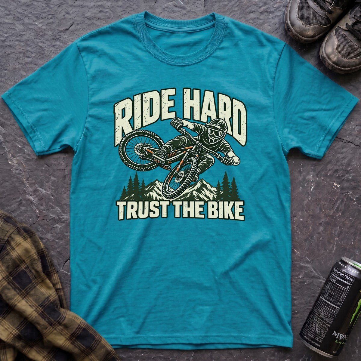 Ride Hard Trust the Bike T-Shirt - AspenCrestOutdoors