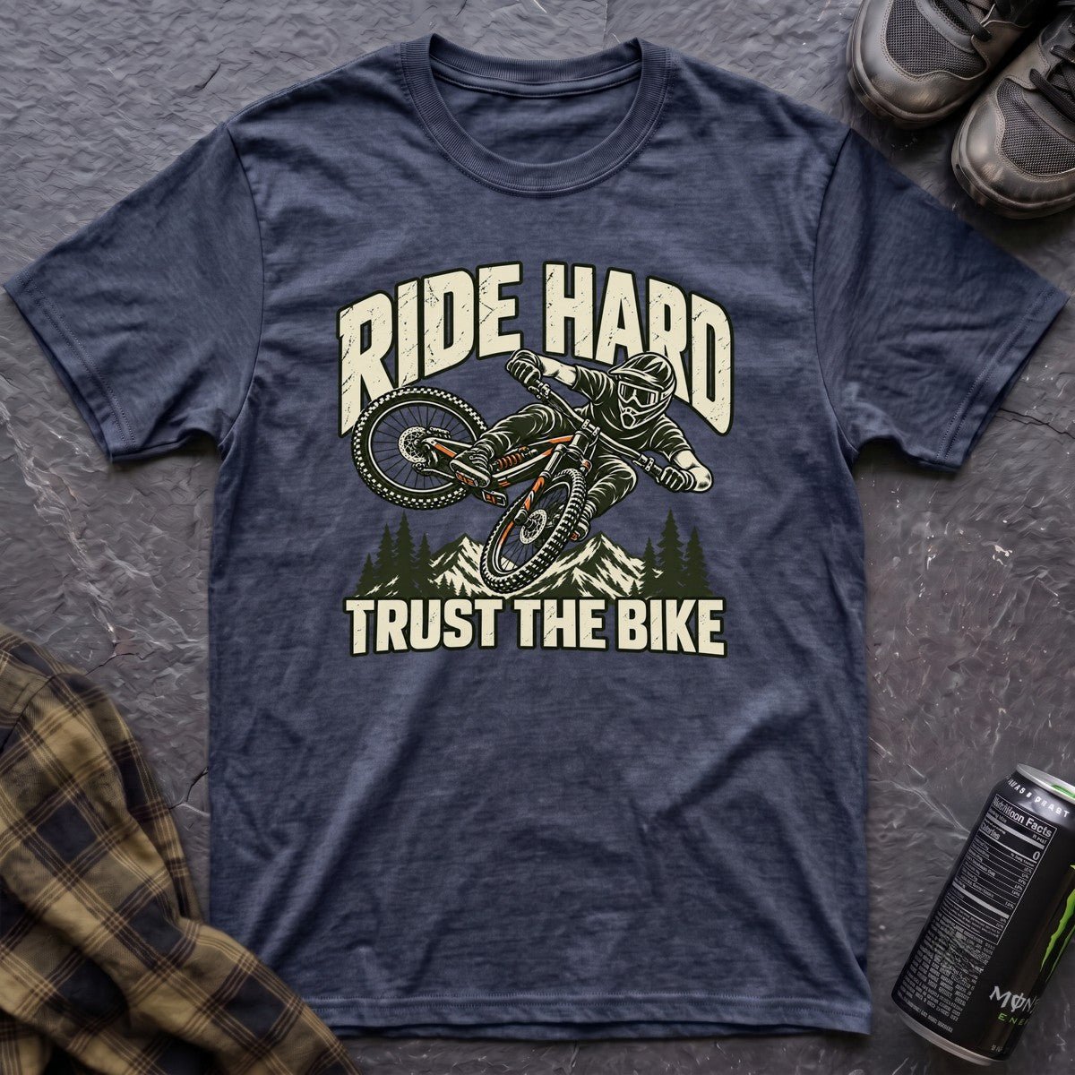 Ride Hard Trust the Bike T-Shirt - AspenCrestOutdoors