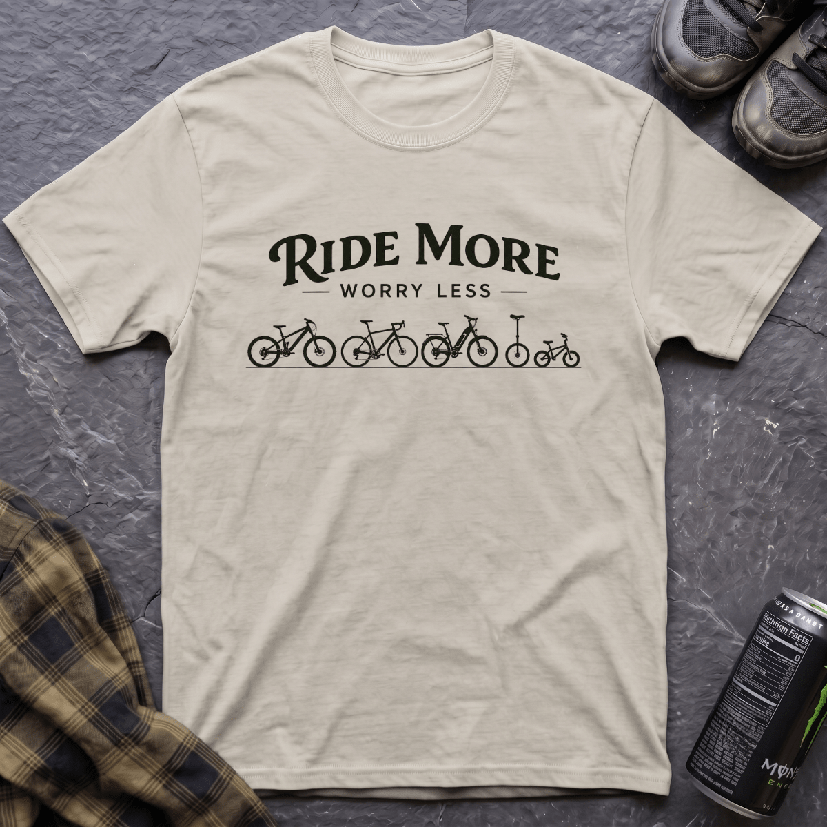 Ride More Worry Less T-Shirt - AspenCrestOutdoors