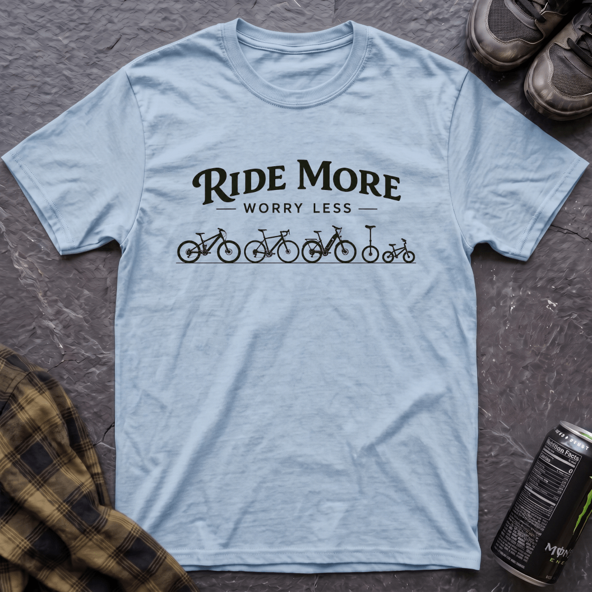 Ride More Worry Less T-Shirt - AspenCrestOutdoors
