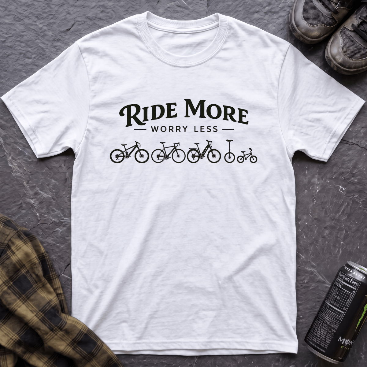 Ride More Worry Less T-Shirt - AspenCrestOutdoors