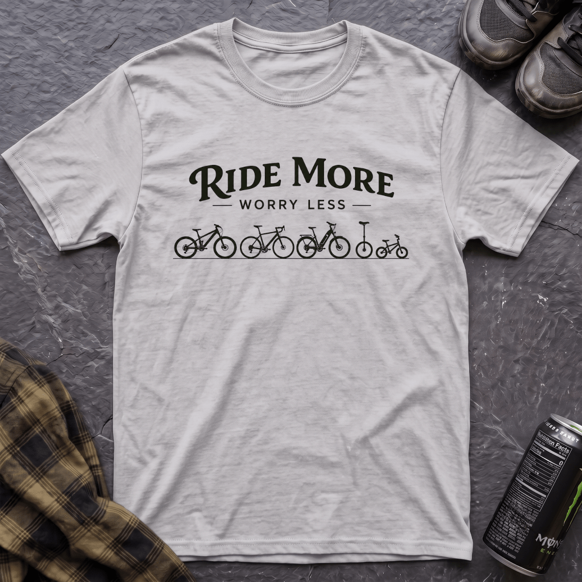 Ride More Worry Less T-Shirt - AspenCrestOutdoors