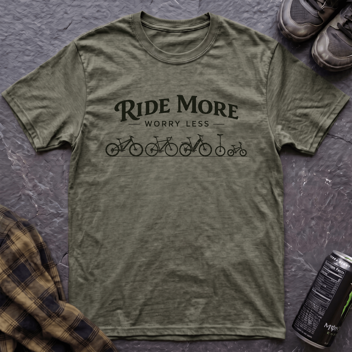 Ride More Worry Less T-Shirt - AspenCrestOutdoors