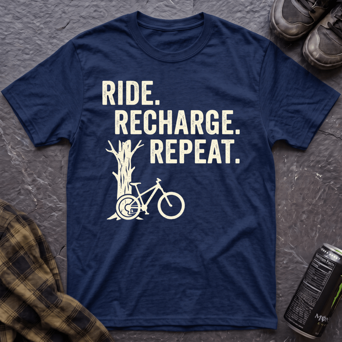 Ride. Recharge. Repeat. T-Shirt - AspenCrestOutdoors