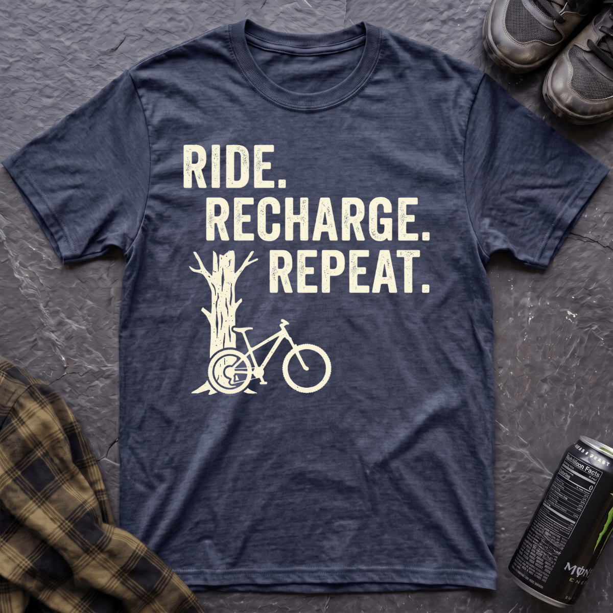 Ride. Recharge. Repeat. T-Shirt - AspenCrestOutdoors