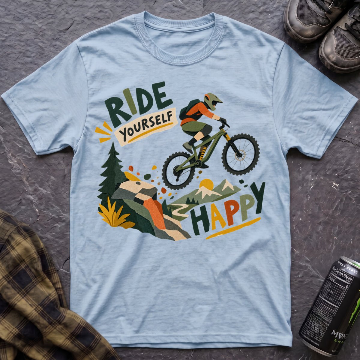 Ride Yourself Happy T-Shirt - AspenCrestOutdoors