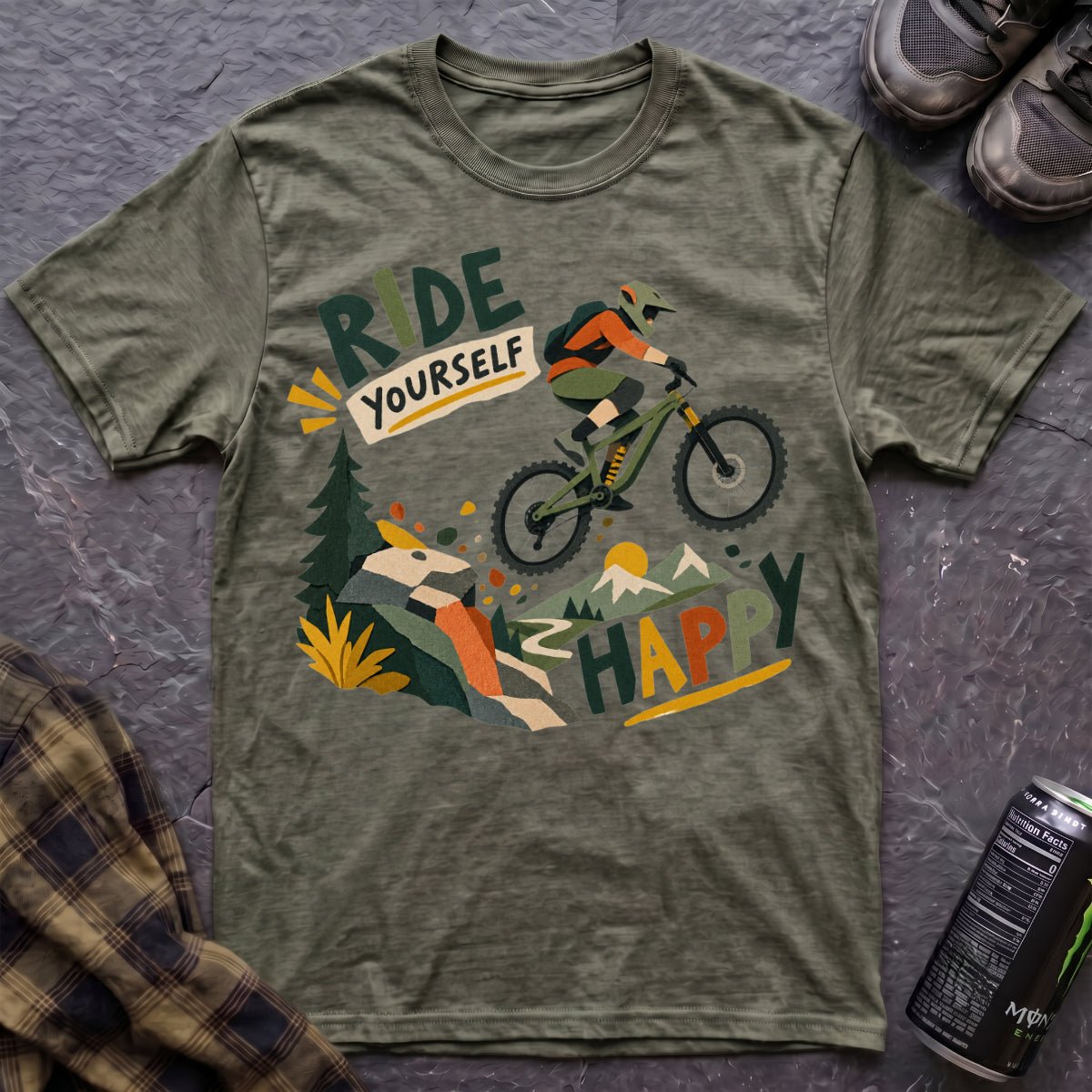 Ride Yourself Happy T-Shirt - AspenCrestOutdoors