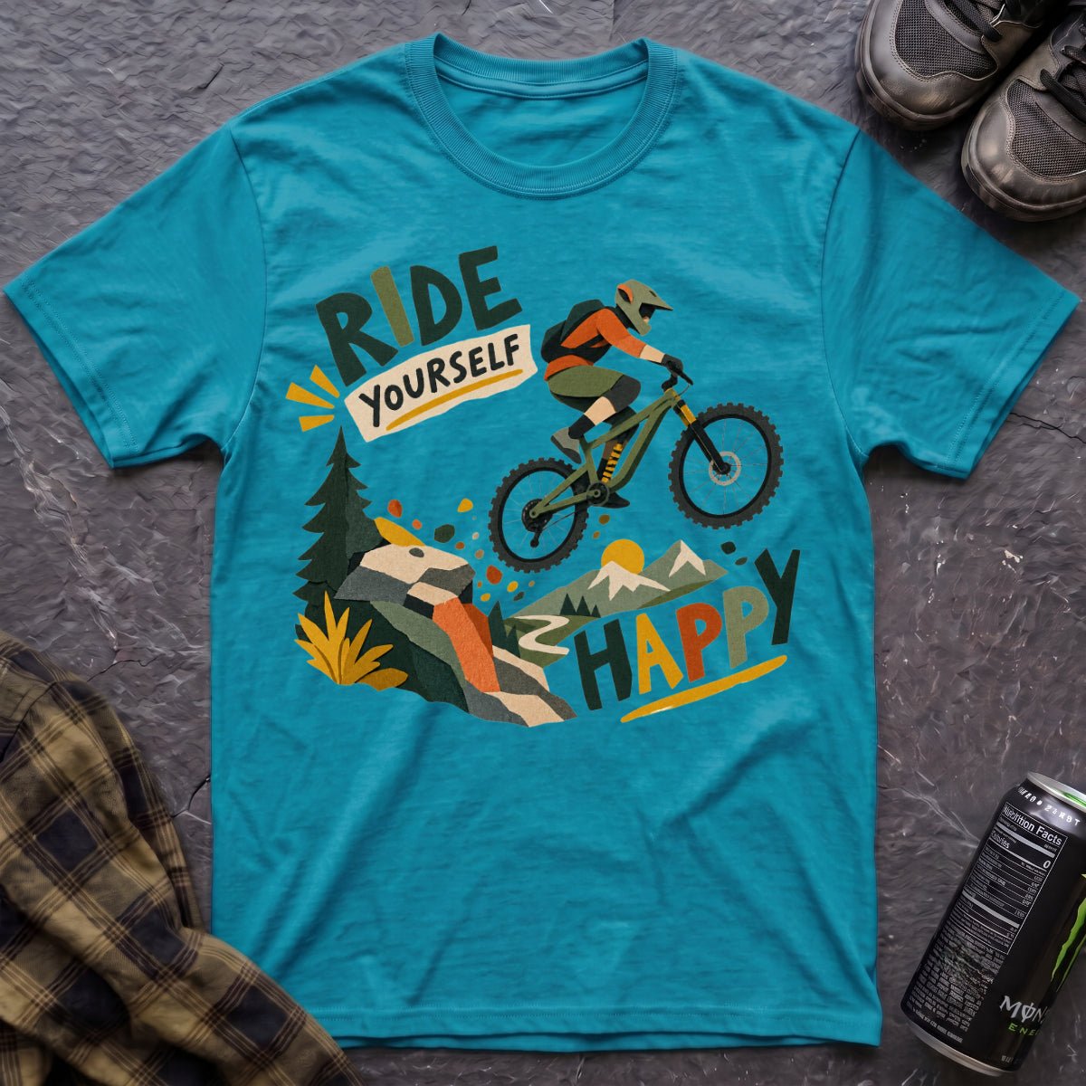 Ride Yourself Happy T-Shirt - AspenCrestOutdoors