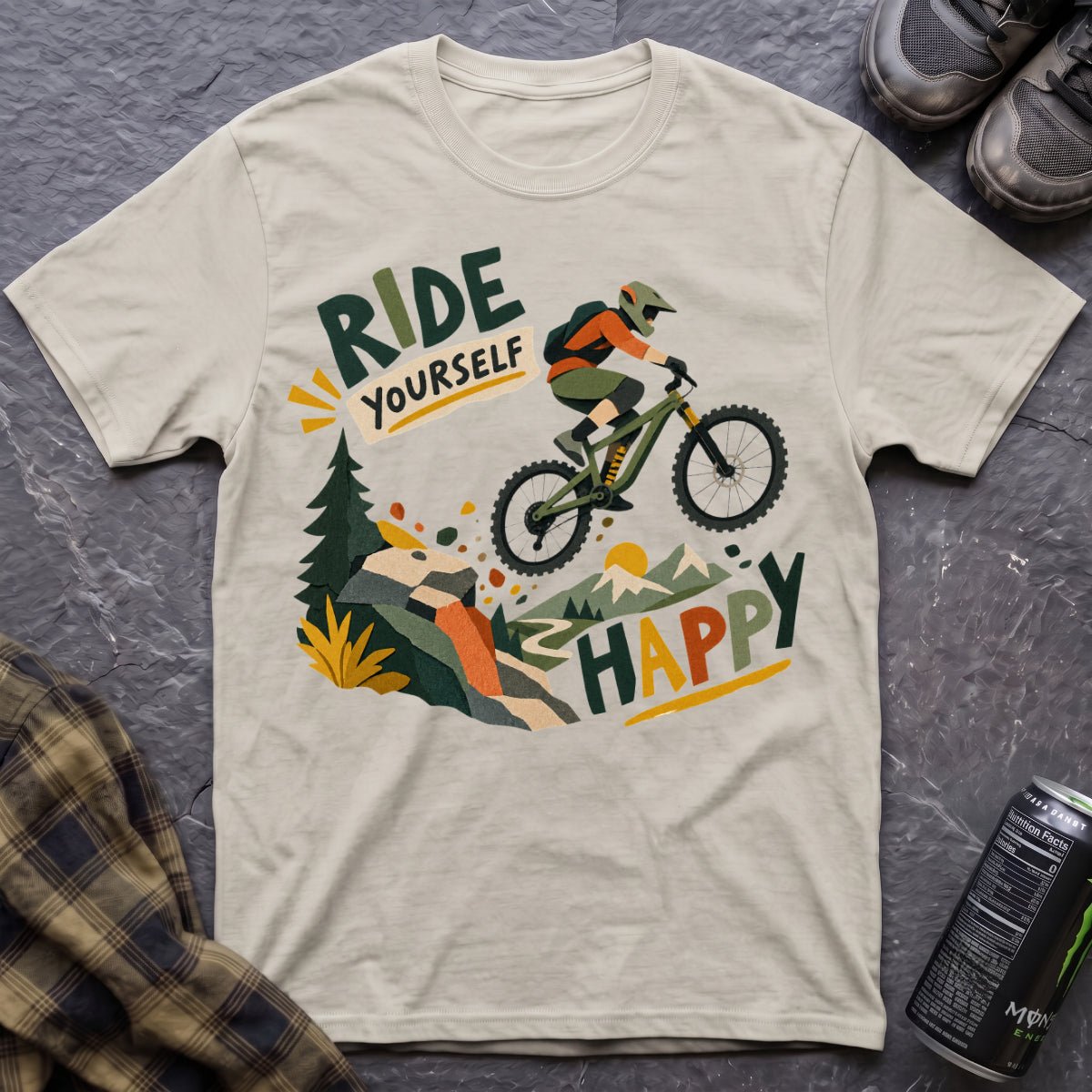 Ride Yourself Happy T-Shirt - AspenCrestOutdoors