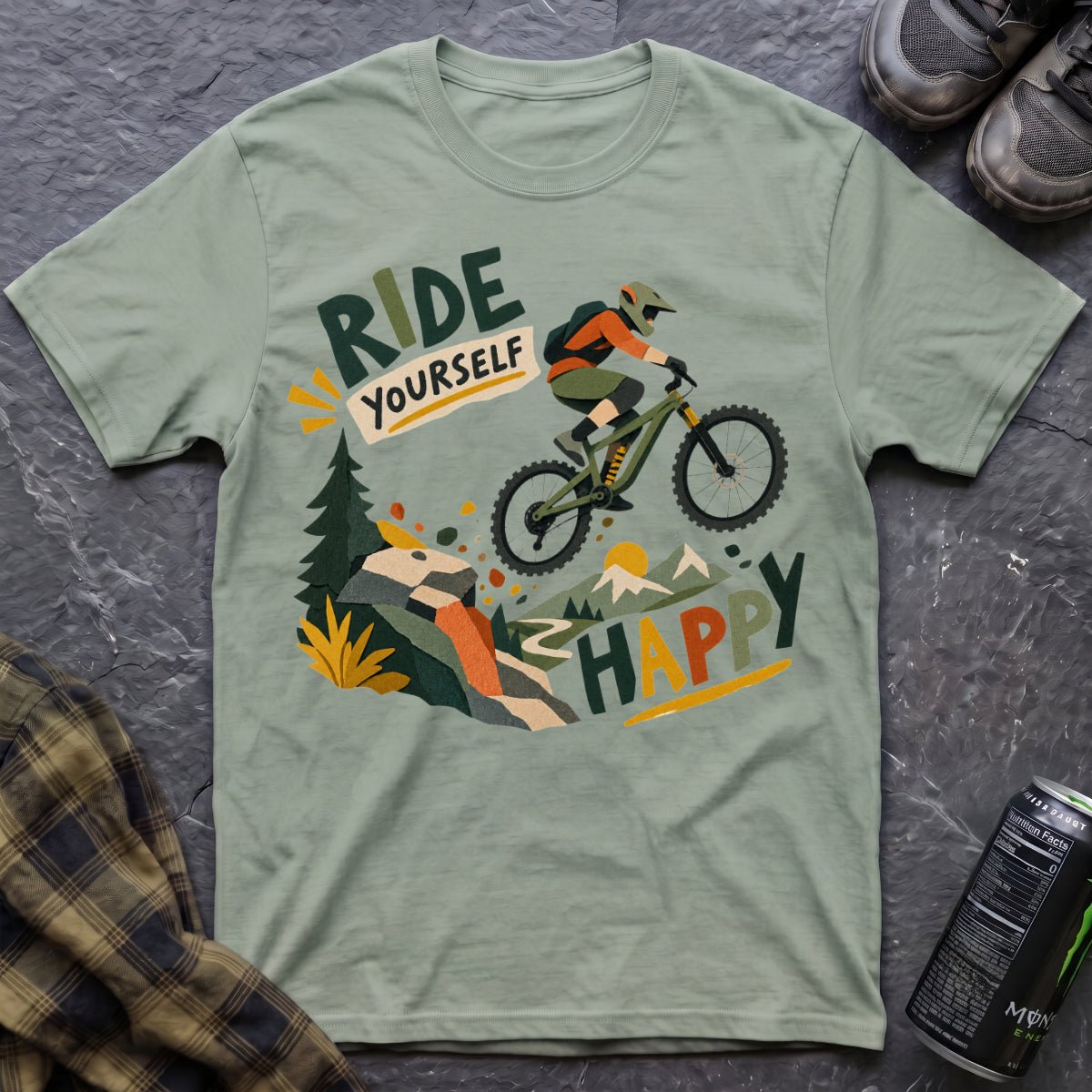 Ride Yourself Happy T-Shirt - AspenCrestOutdoors