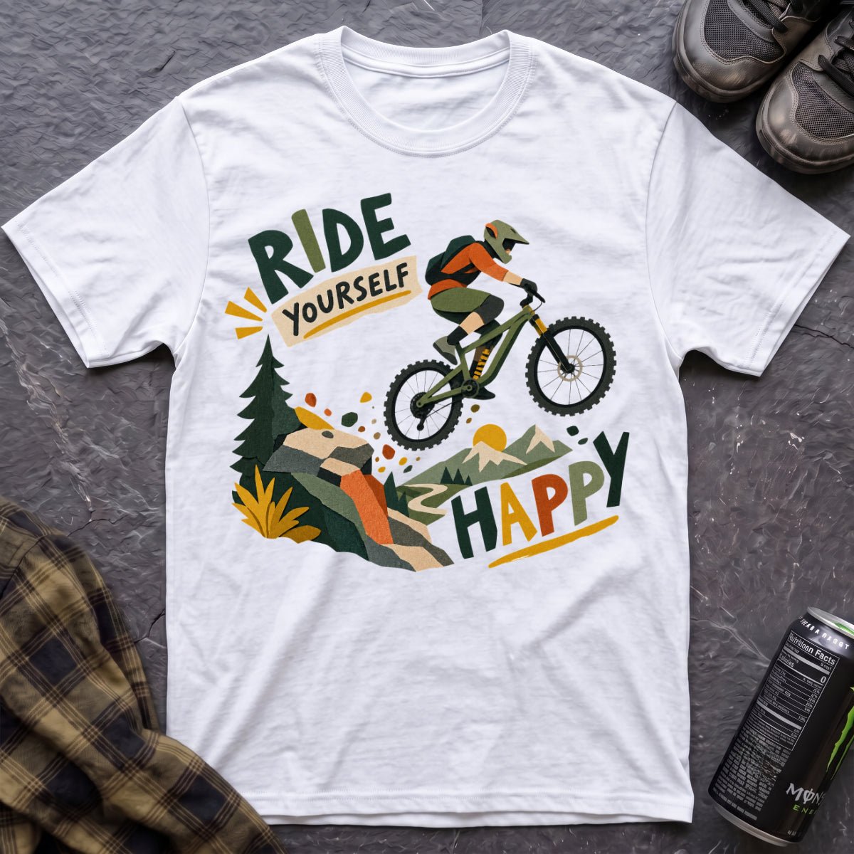 Ride Yourself Happy T-Shirt - AspenCrestOutdoors