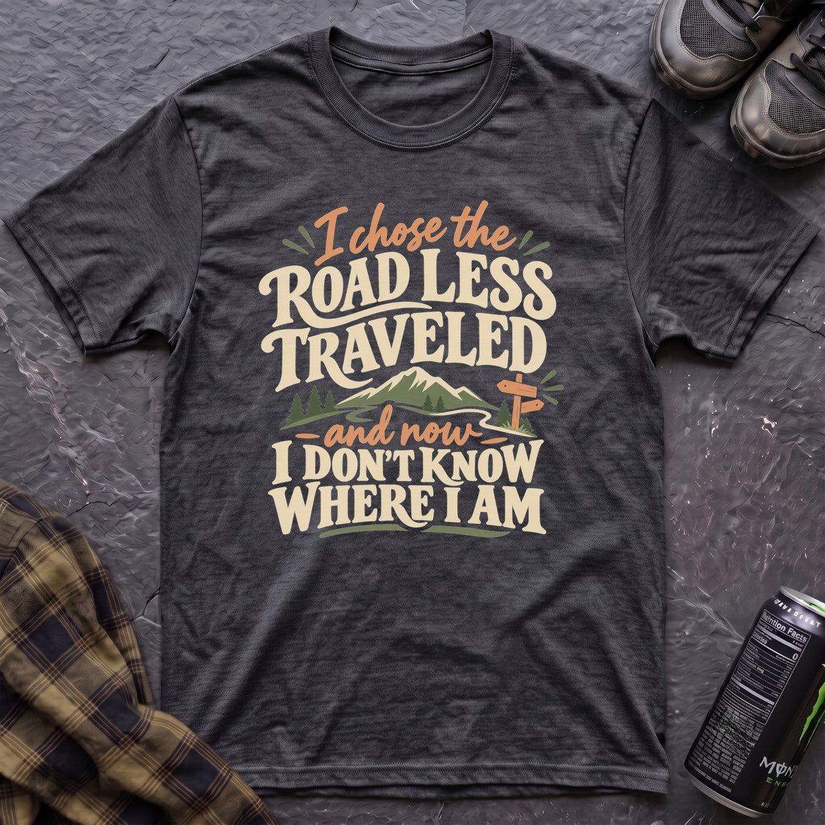 Road Less Traveled T-Shirt - AspenCrestOutdoors