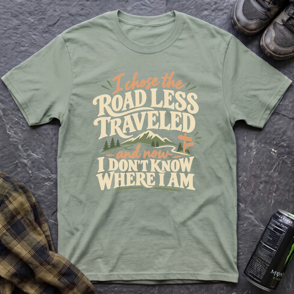 Road Less Traveled T-Shirt - AspenCrestOutdoors