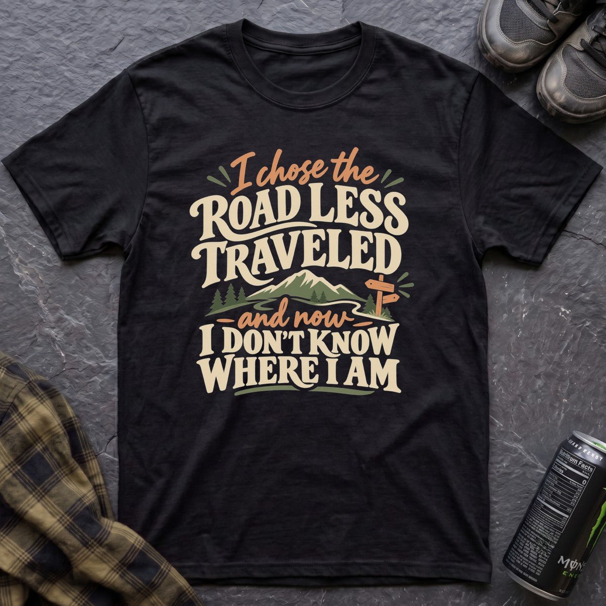 Road Less Traveled T-Shirt - AspenCrestOutdoors
