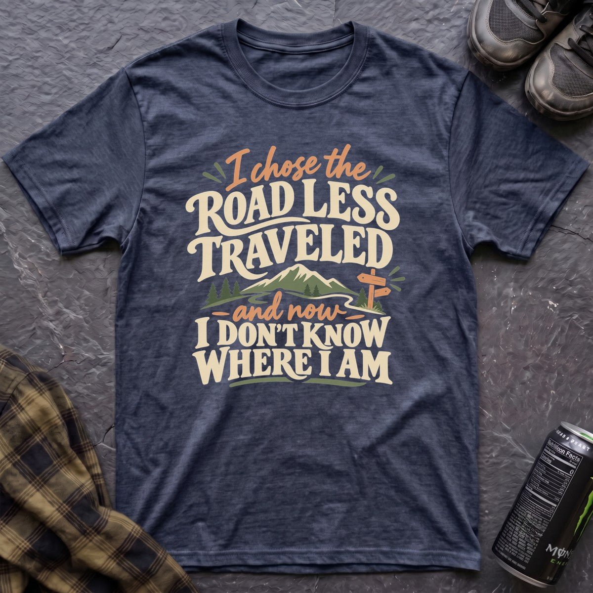 Road Less Traveled T-Shirt - AspenCrestOutdoors