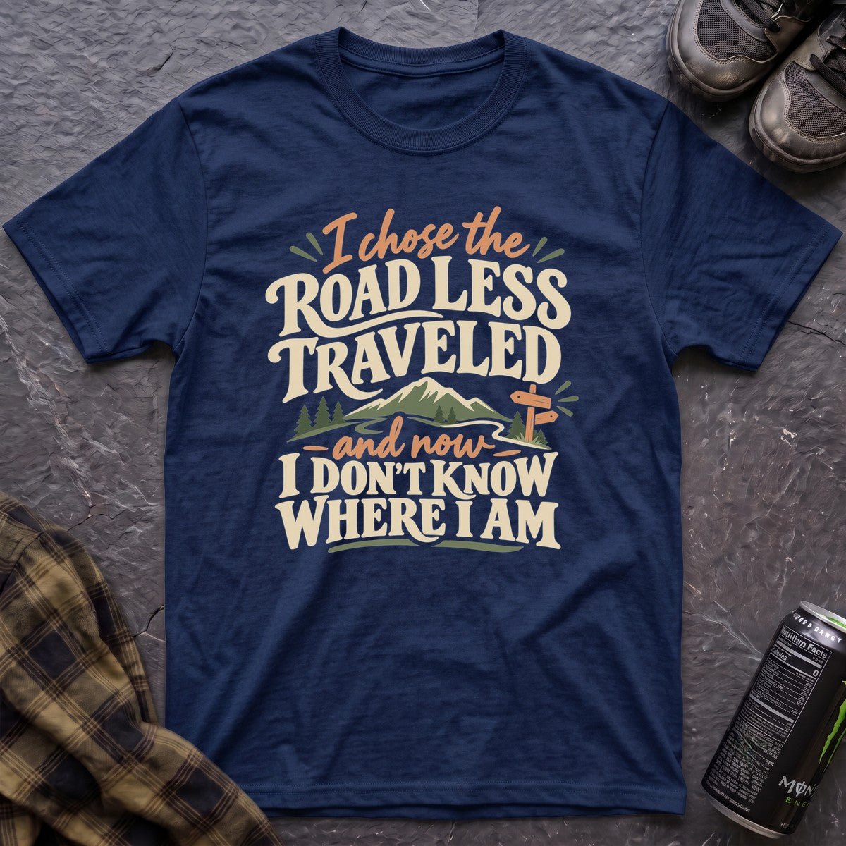 Road Less Traveled T-Shirt - AspenCrestOutdoors