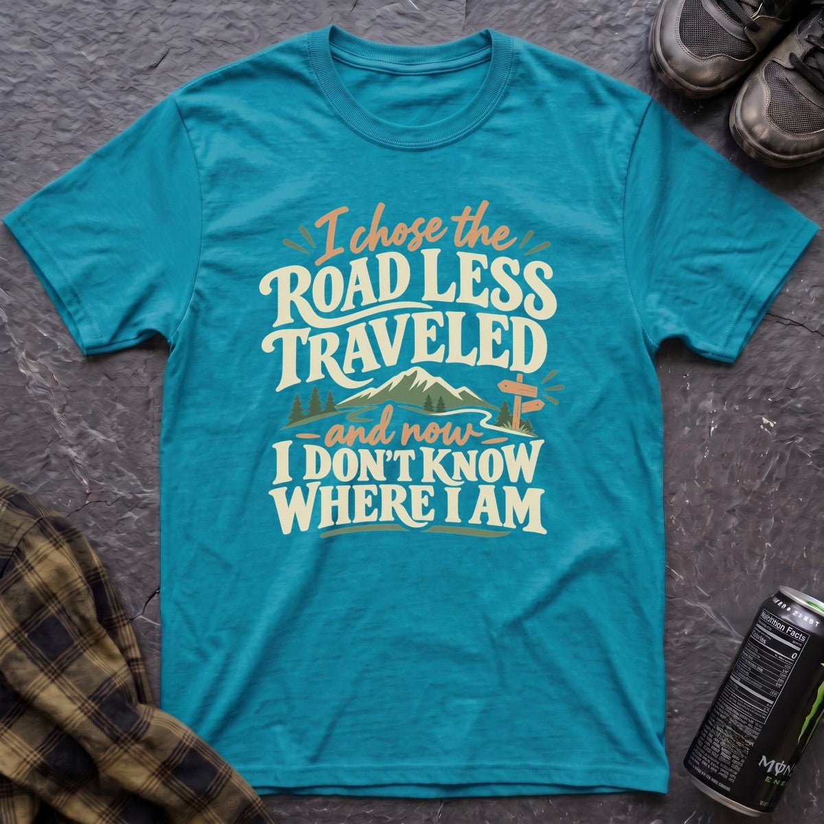 Road Less Traveled T-Shirt - AspenCrestOutdoors