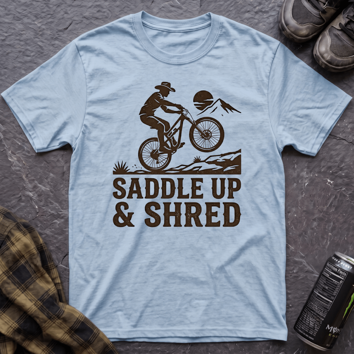 Saddle Up & Shred T-Shirt - AspenCrestOutdoors