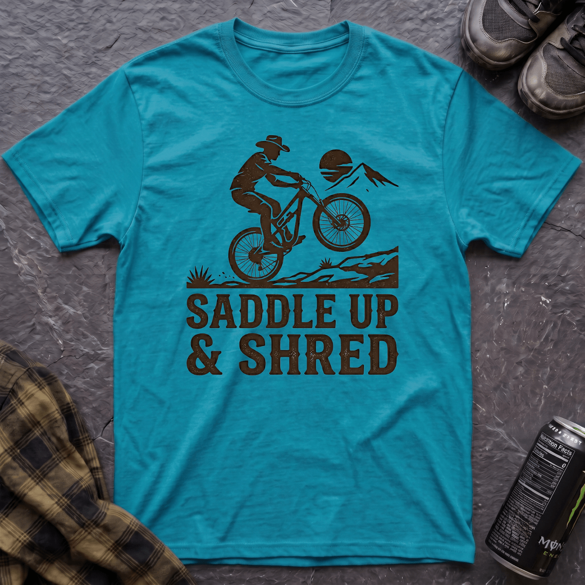 Saddle Up & Shred T-Shirt - AspenCrestOutdoors