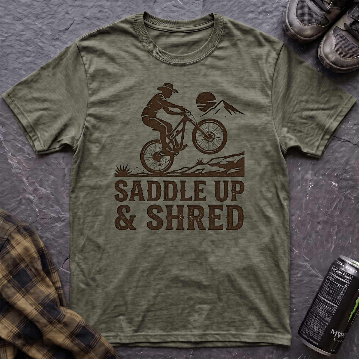 Saddle Up & Shred T-Shirt - AspenCrestOutdoors