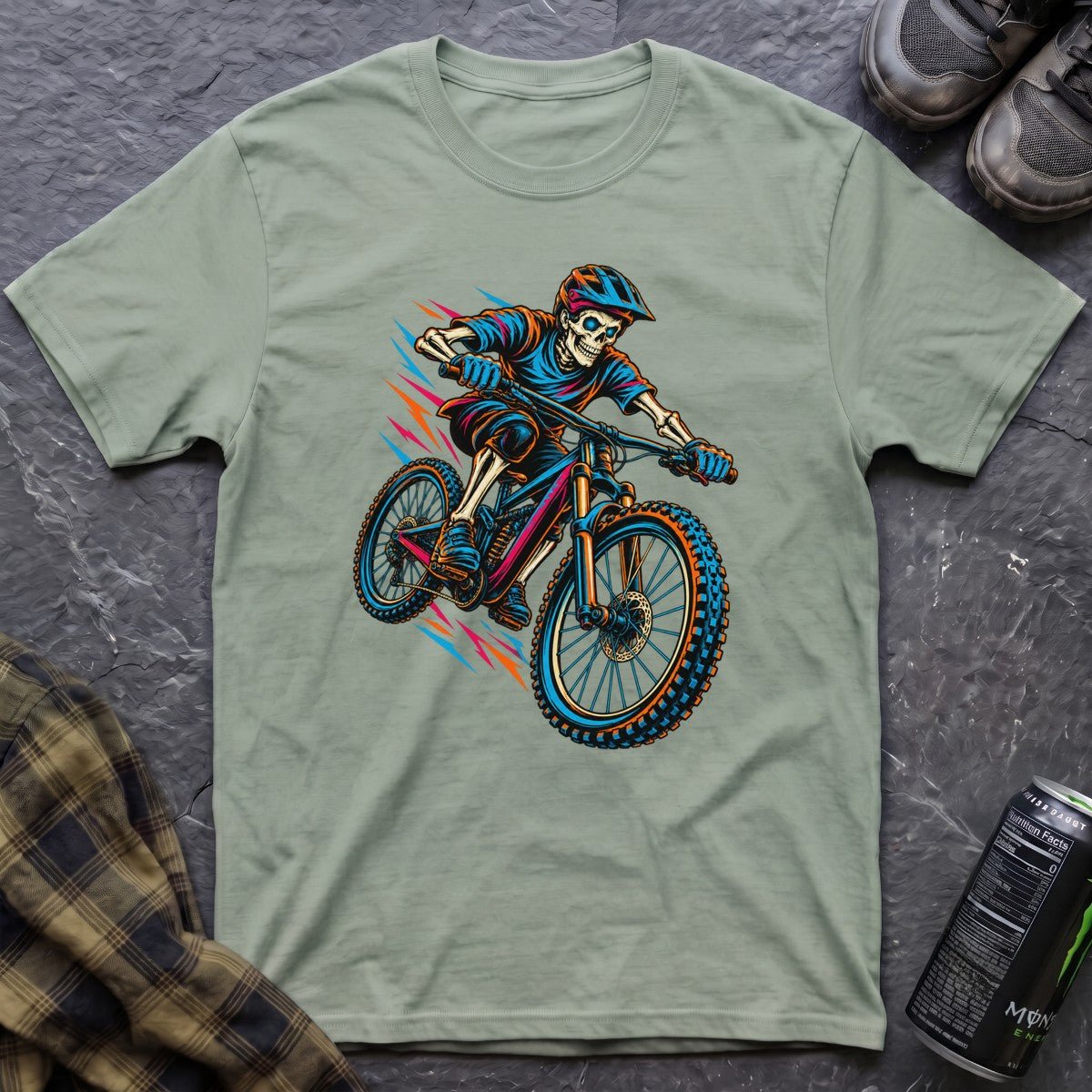 Skeleton Downhill T-Shirt - AspenCrestOutdoors
