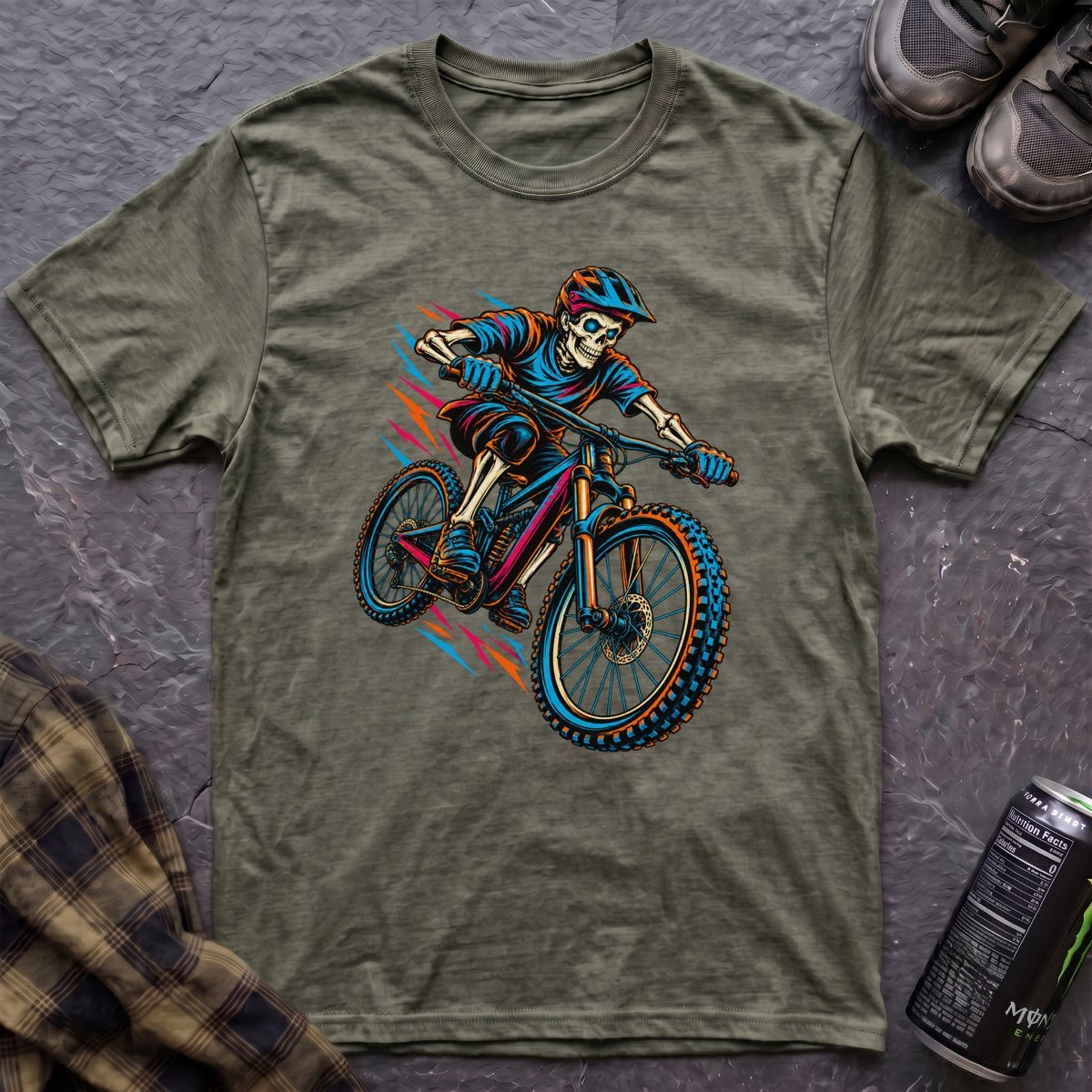 Skeleton Downhill T-Shirt - AspenCrestOutdoors