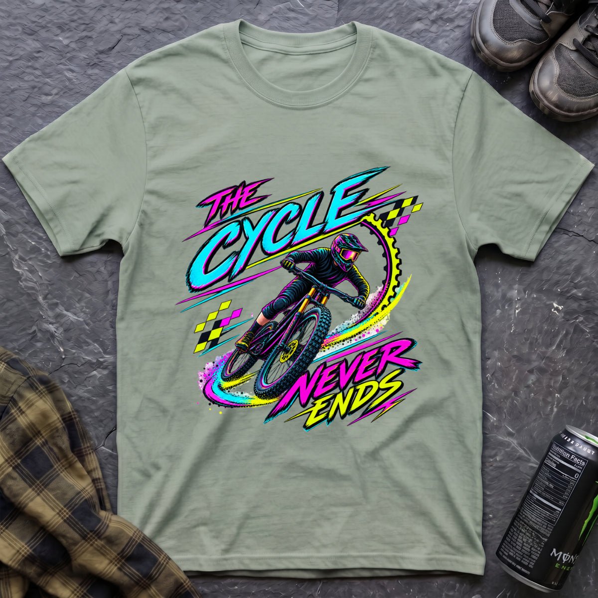 The Cycle Never Ends T-Shirt - AspenCrestOutdoors