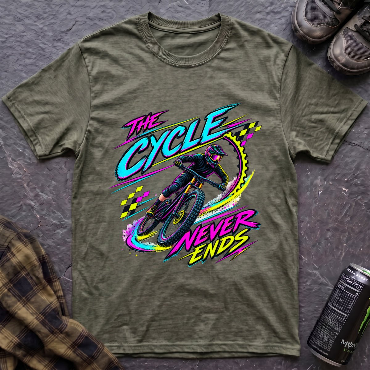 The Cycle Never Ends T-Shirt - AspenCrestOutdoors