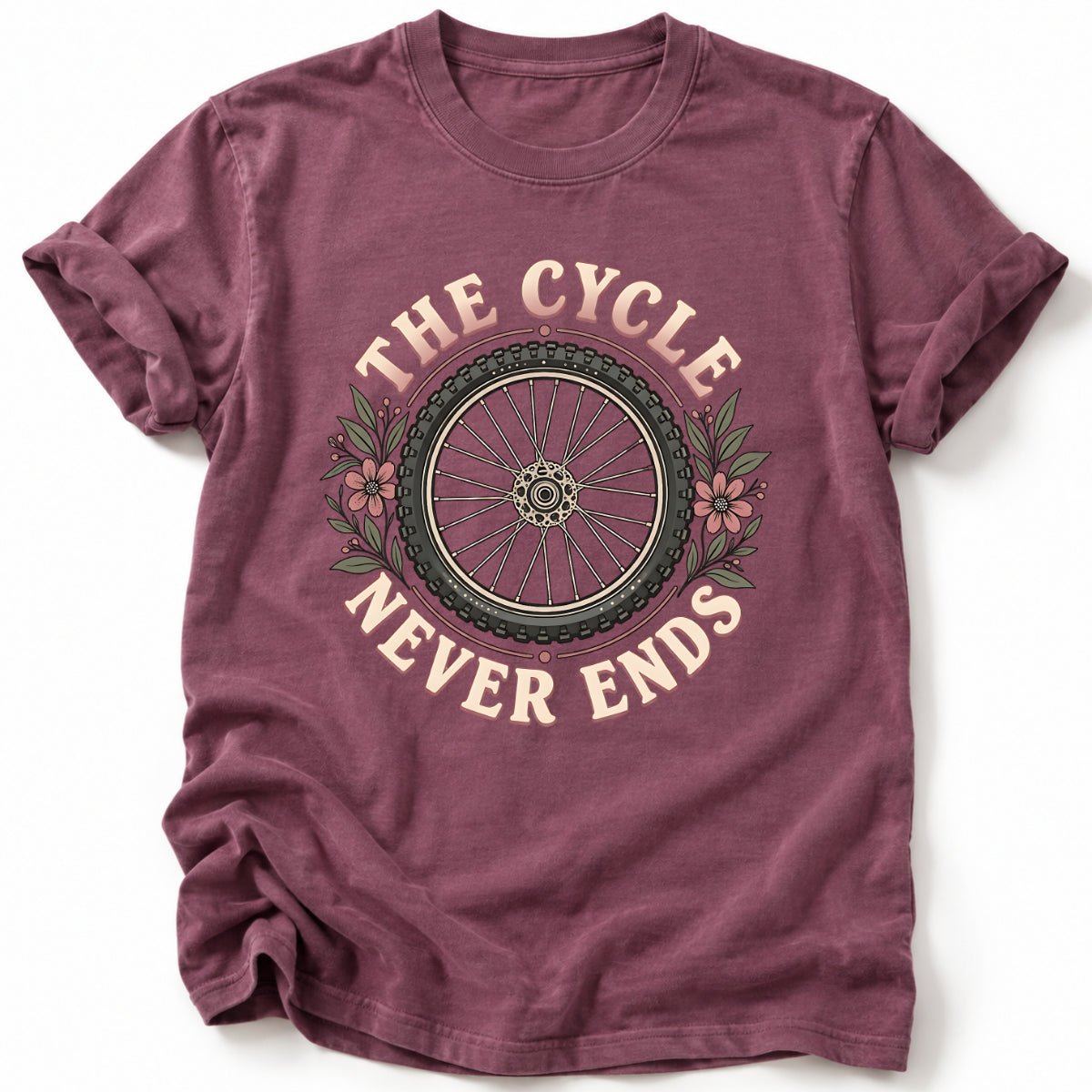 The Cycle Never Ends T-Shirt - AspenCrestOutdoors