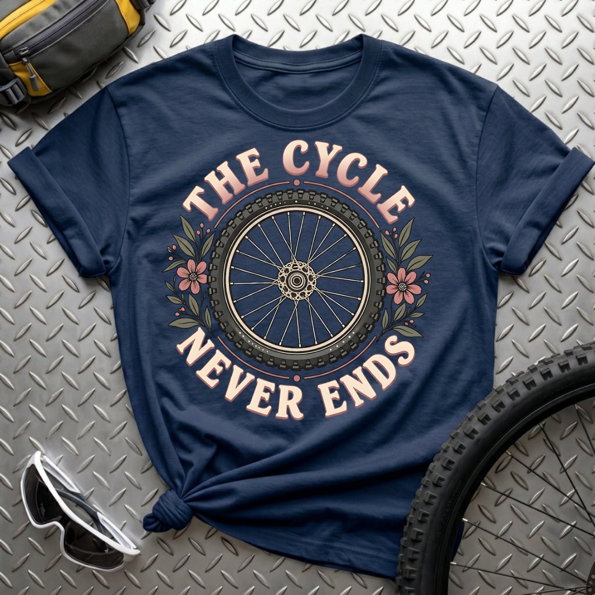 The Cycle Never Ends-Womens T-Shirt - AspenCrestOutdoors