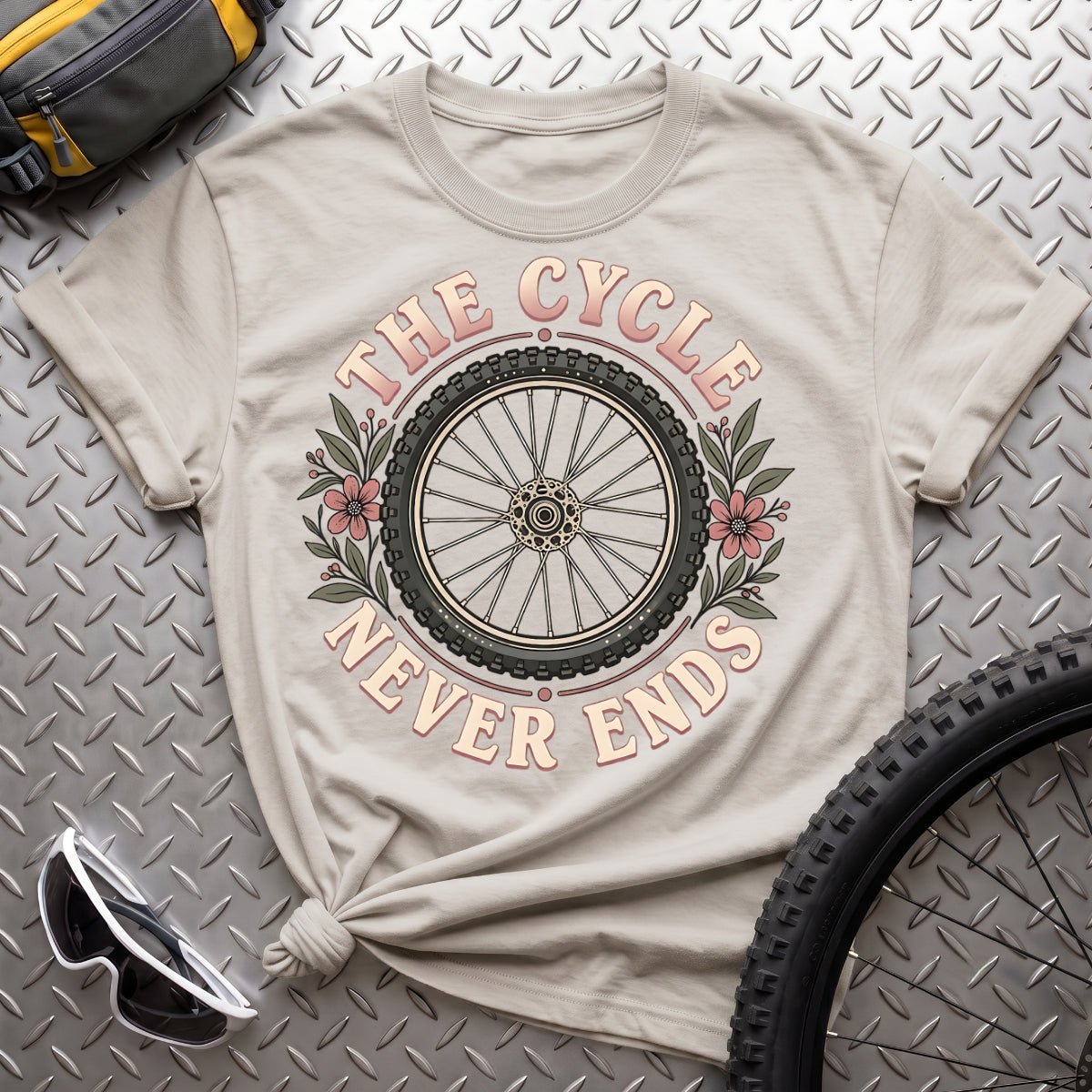 The Cycle Never Ends-Womens T-Shirt - AspenCrestOutdoors