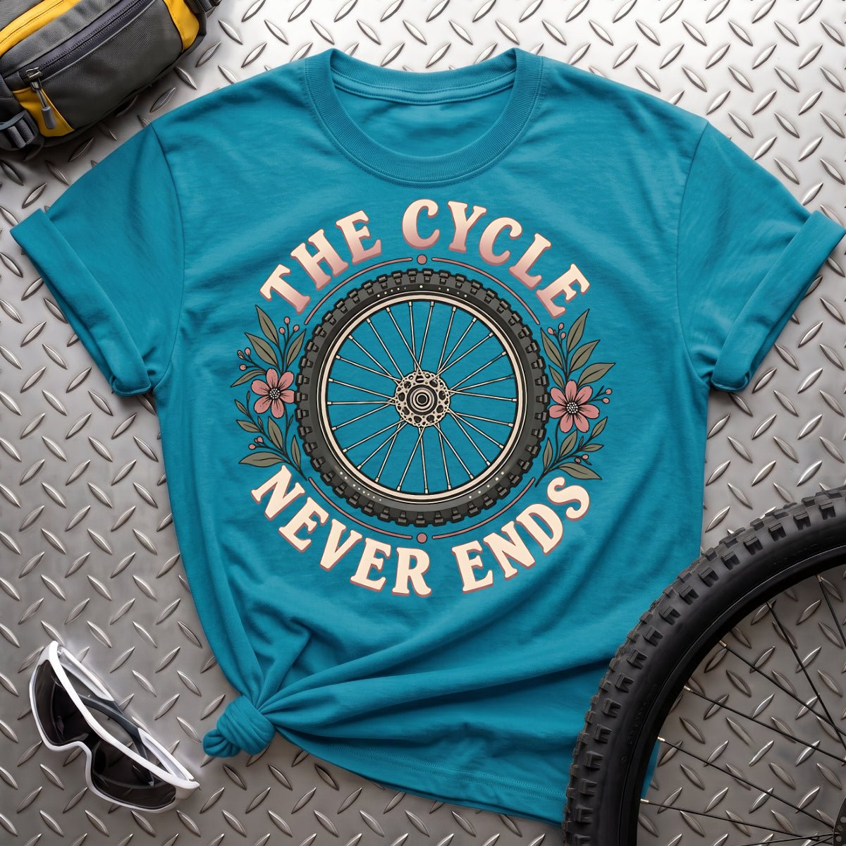 The Cycle Never Ends-Womens T-Shirt - AspenCrestOutdoors