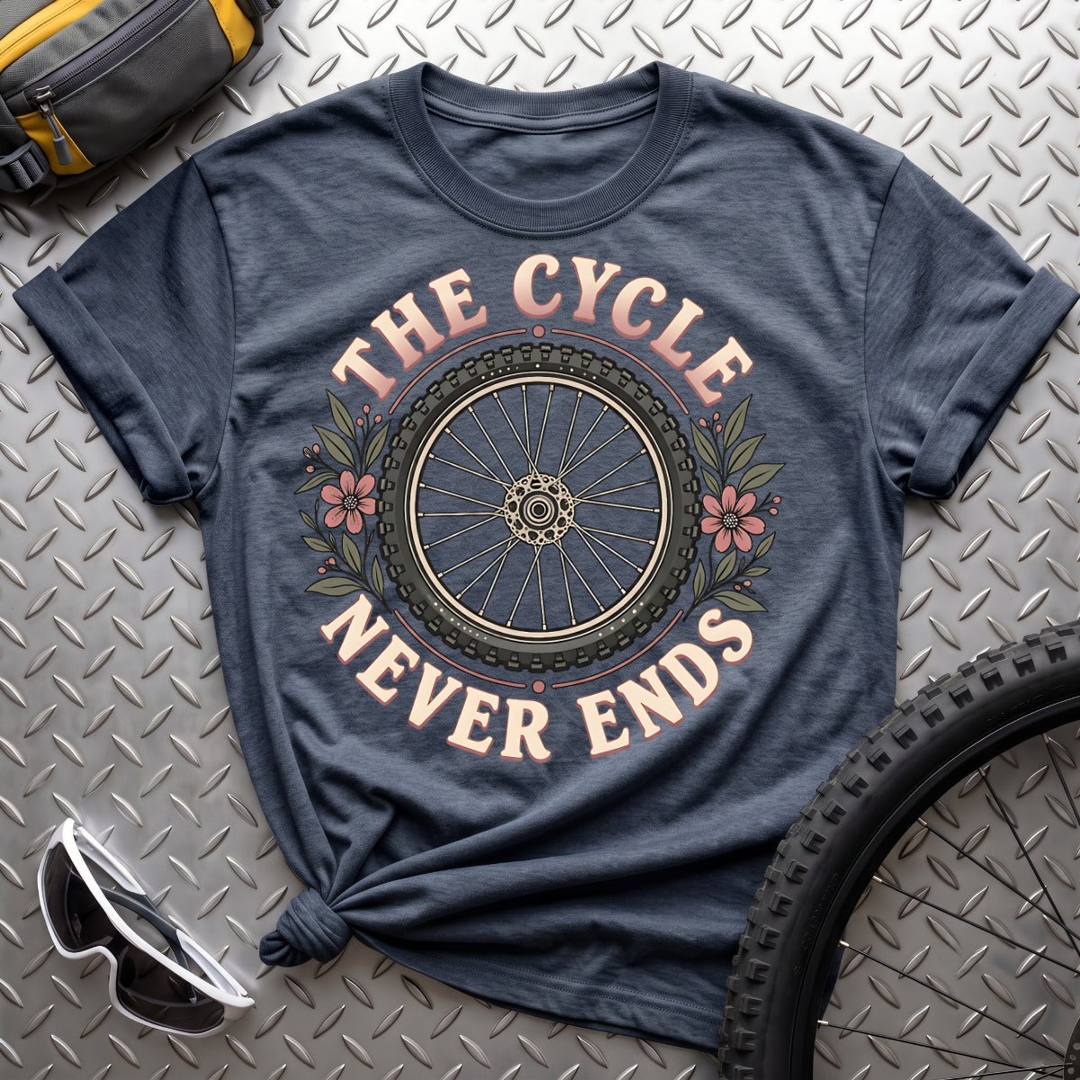 The Cycle Never Ends-Womens T-Shirt - AspenCrestOutdoors