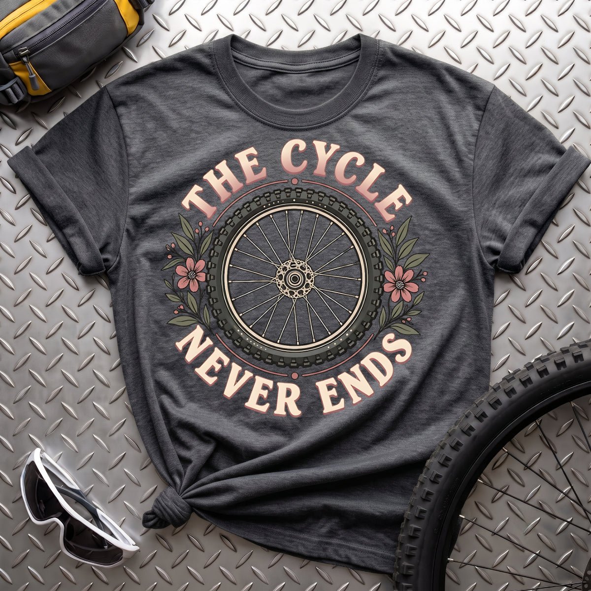 The Cycle Never Ends-Womens T-Shirt - AspenCrestOutdoors