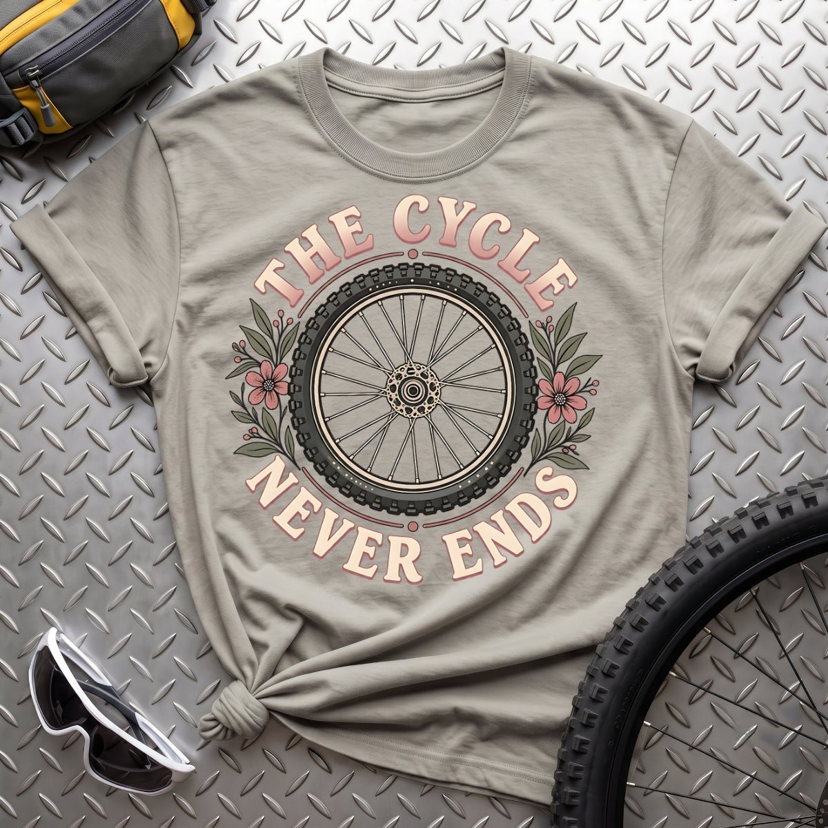 The Cycle Never Ends-Womens T-Shirt - AspenCrestOutdoors