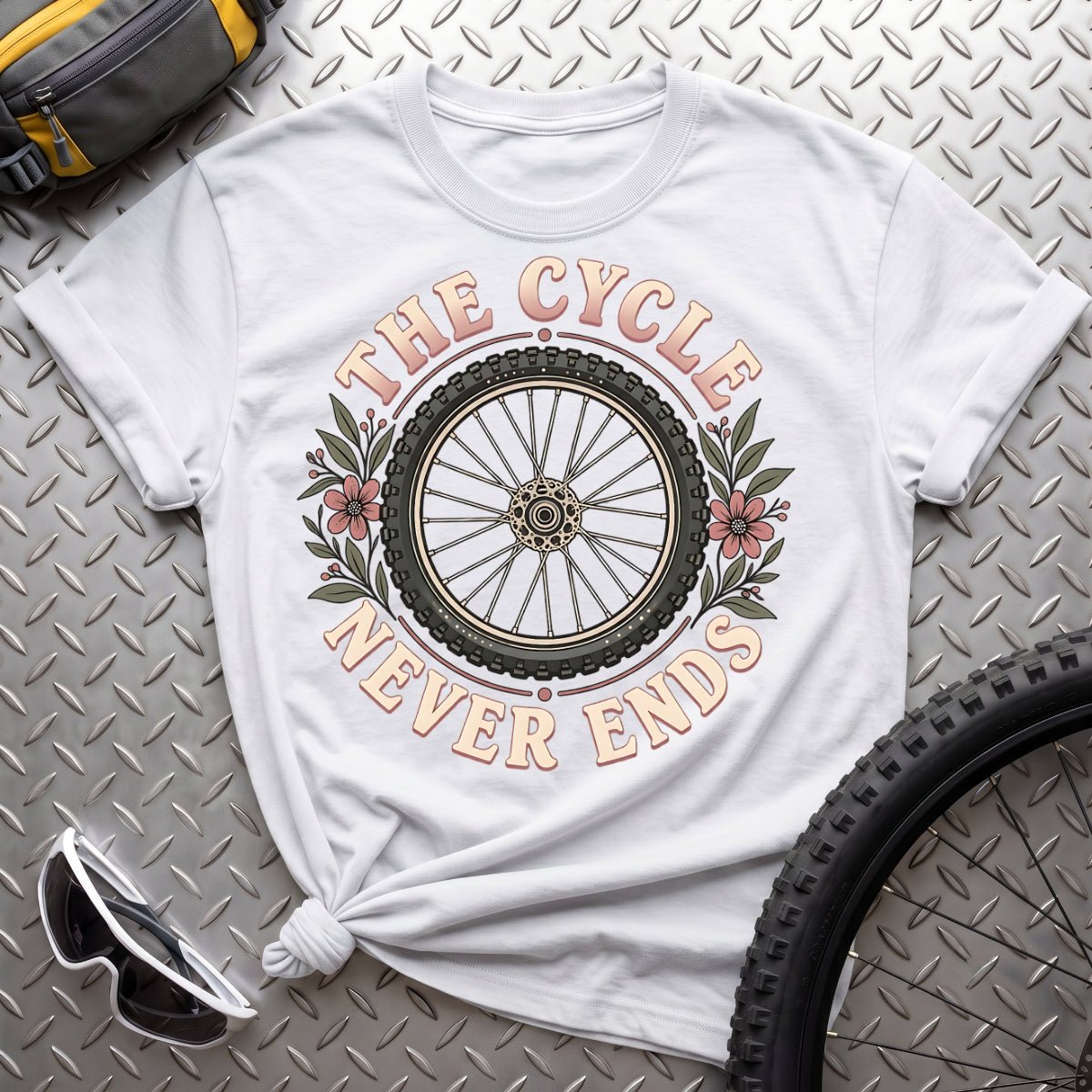 The Cycle Never Ends-Womens T-Shirt - AspenCrestOutdoors