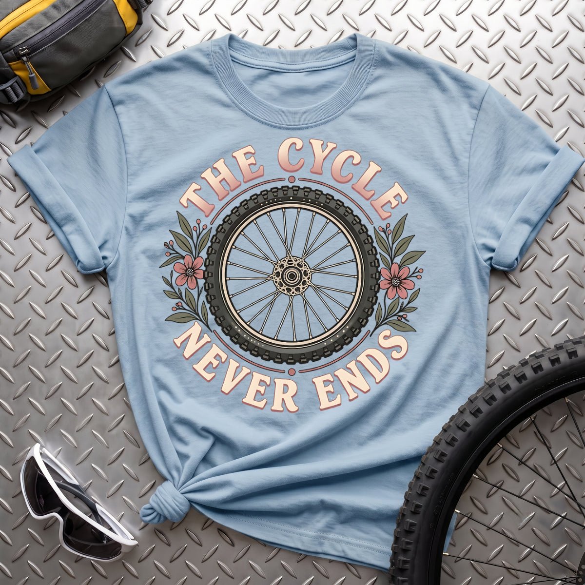 The Cycle Never Ends-Womens T-Shirt - AspenCrestOutdoors