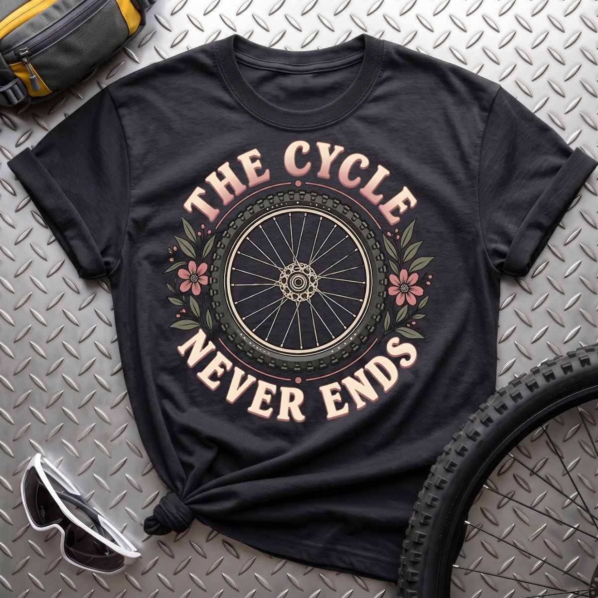 The Cycle Never Ends-Womens T-Shirt - AspenCrestOutdoors
