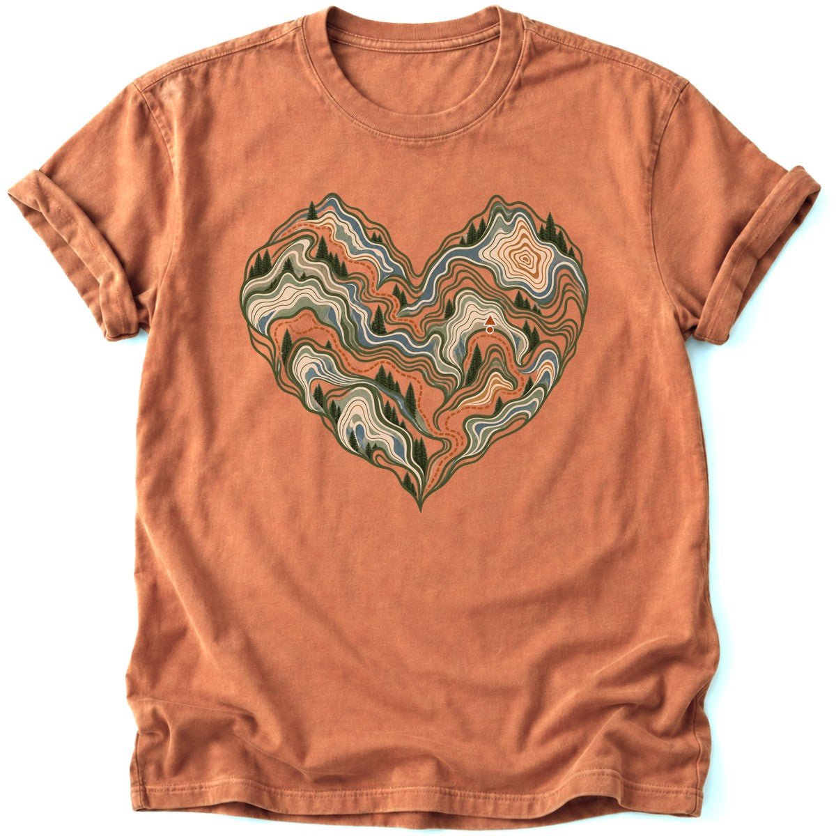 Topo Heart T-Shirt - AspenCrestOutdoors