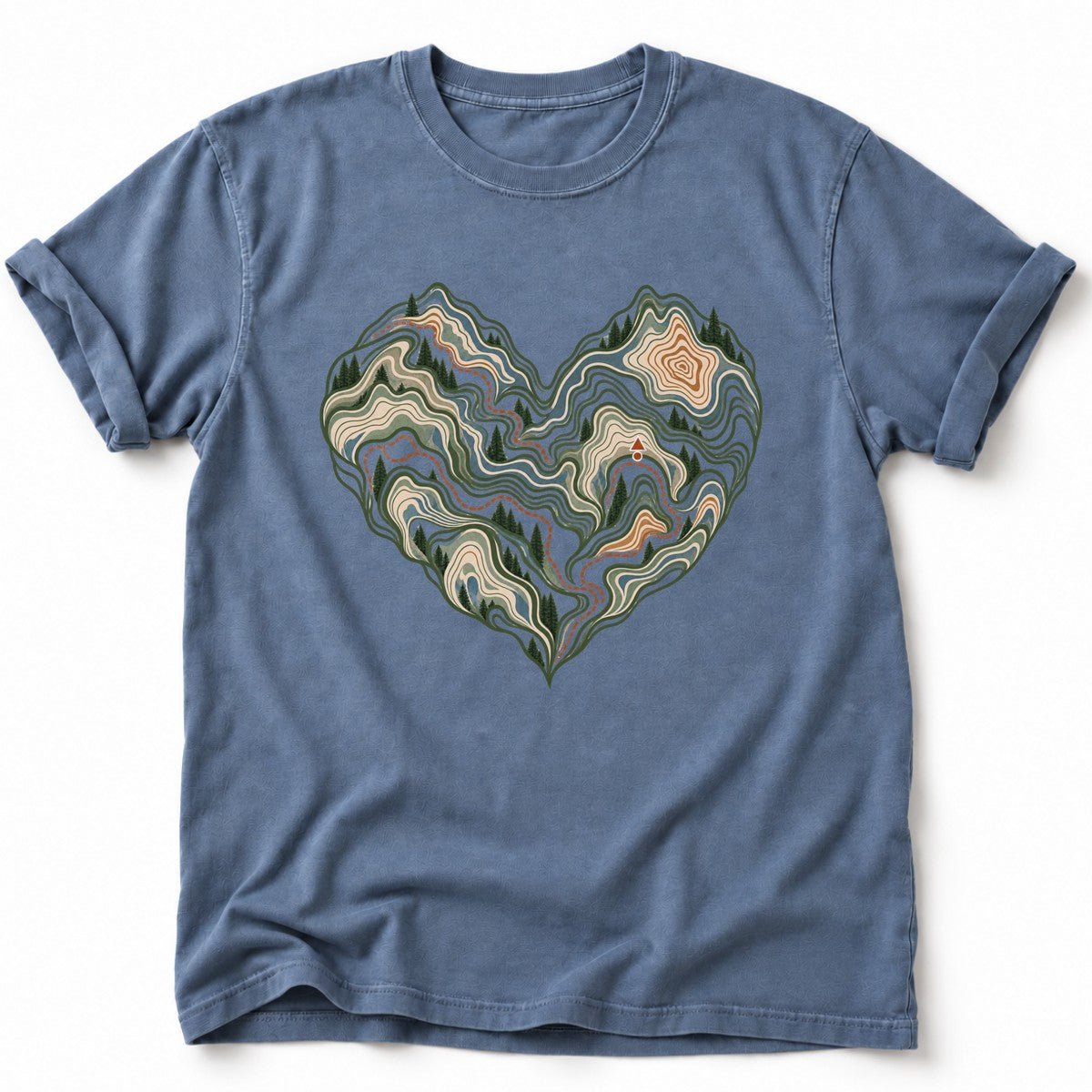 Topo Heart T-Shirt - AspenCrestOutdoors