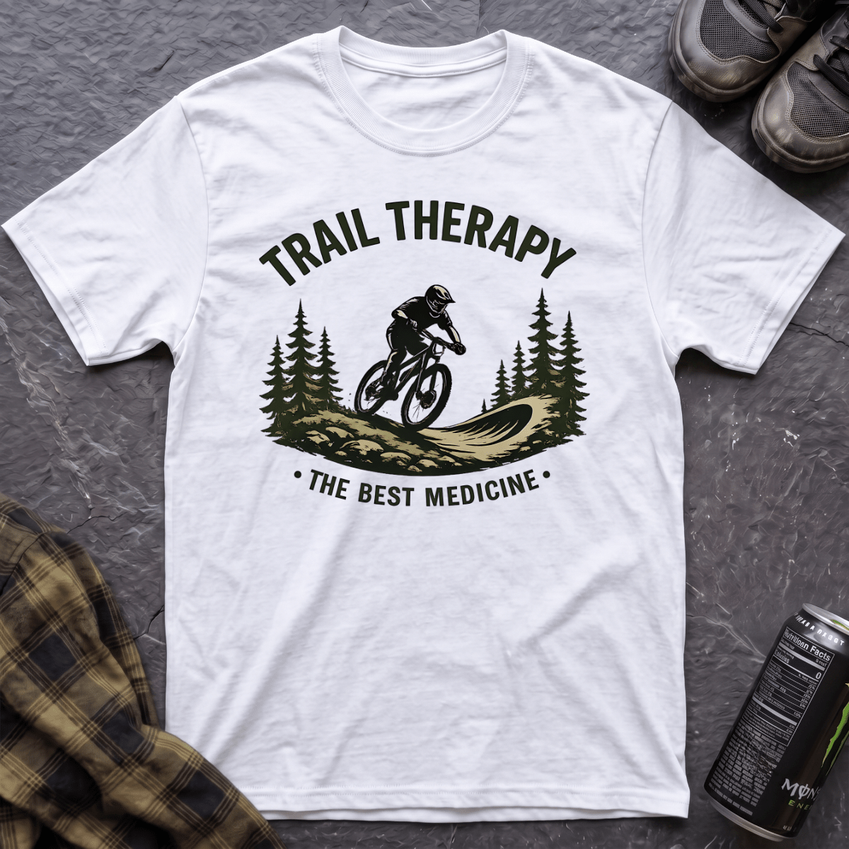 Trail Therapy The Best Medicine T-Shirt - AspenCrestOutdoors