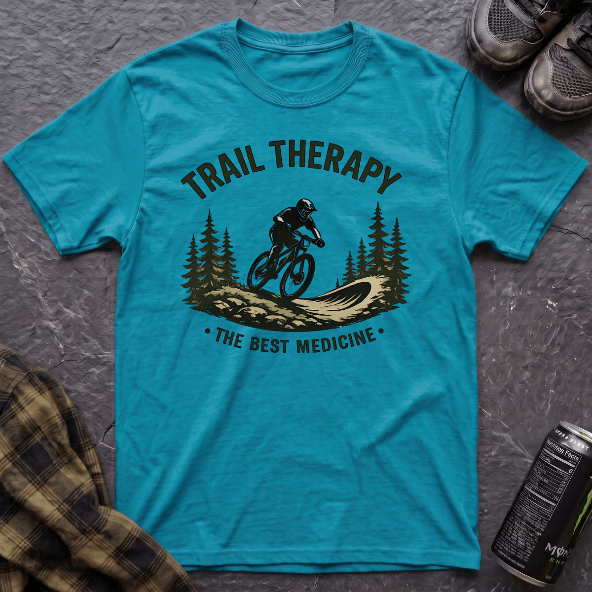 Trail Therapy The Best Medicine T-Shirt - AspenCrestOutdoors