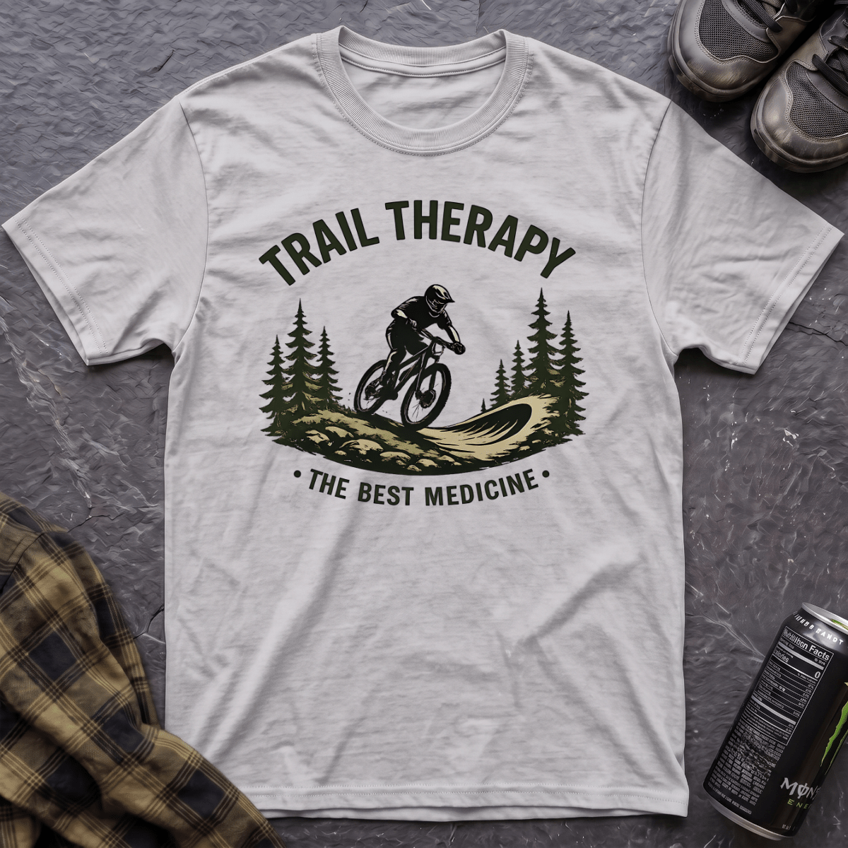 Trail Therapy The Best Medicine T-Shirt - AspenCrestOutdoors
