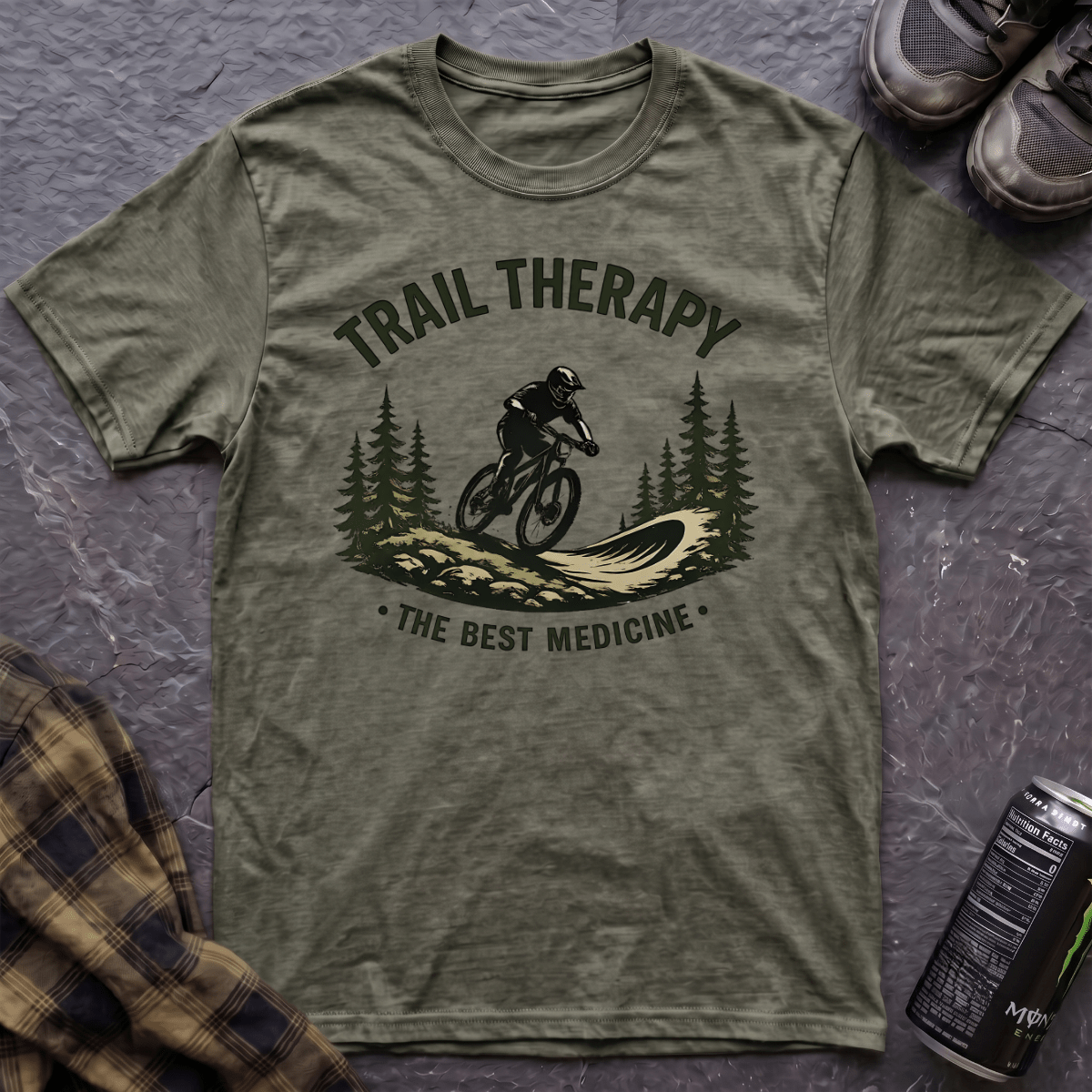 Trail Therapy The Best Medicine T-Shirt - AspenCrestOutdoors