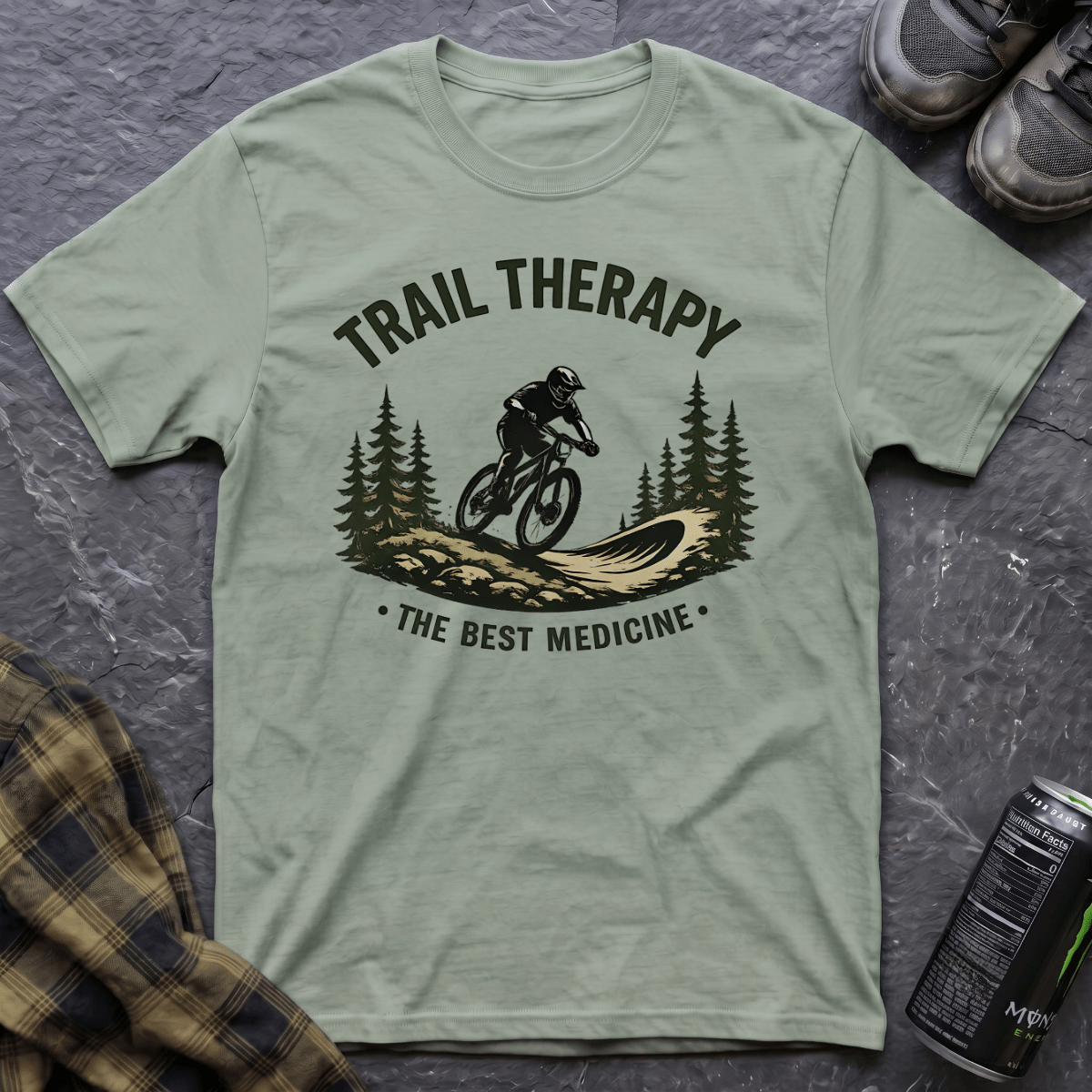Trail Therapy The Best Medicine T-Shirt - AspenCrestOutdoors