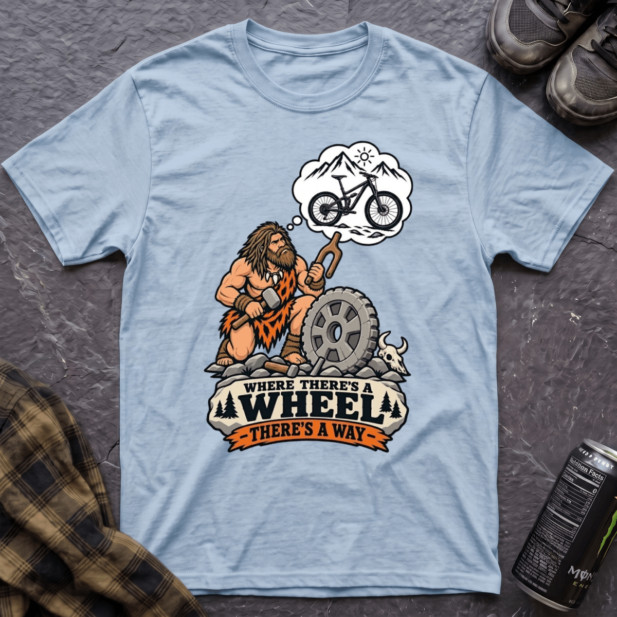 Where There's A Wheel T-Shirt - AspenCrestOutdoors